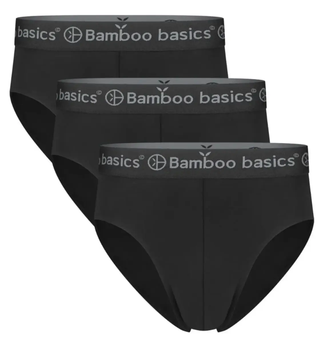 Bamboo Basics 3-pak heren slips - James - Zwart bamboe heren slip met elastische band Bamboo Basics 3-pak heren slips - James - Zwart bamboe heren slip met elastische band