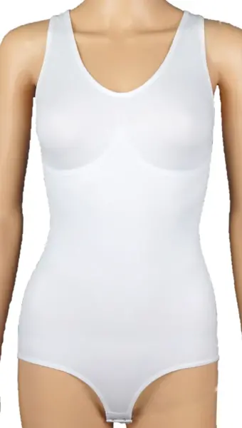 J&C corrigerende body dames - brede bandjes - Shapewear bodysuit - Wit - Huidskleur J&C corrigerende body dames - brede bandjes - Shapewear bodysuit - Wit - Huidskleur