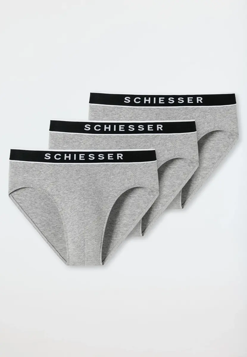 Schiesser 3-pack heren Rio slip 95/5 - Biologisch katoen - 179570 Schiesser 3-pack heren Rio slip 95/5 - Biologisch katoen - 179570