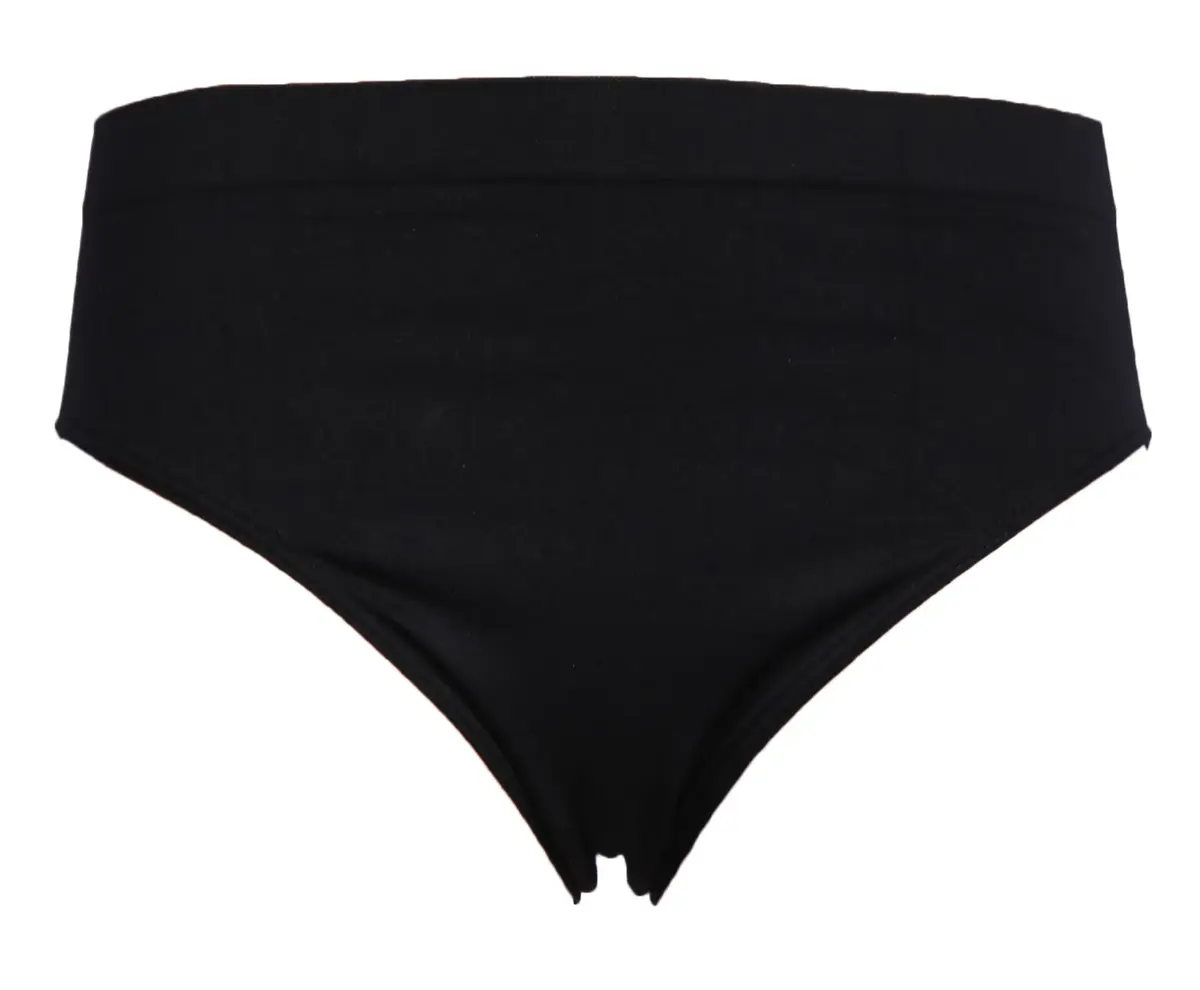 Perini naadloos ondergoed dames heupslip  - elastisch katoenen dames onderbroek - Zwart - Wit