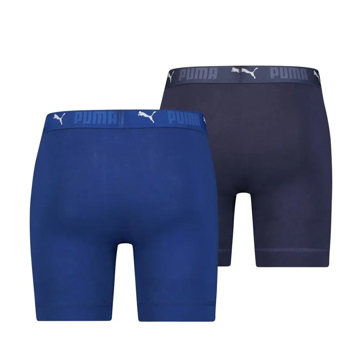 Puma 2-pack Heren boxershort lange pijpjes - Blauw - Heren onderbroek tegen schurende benen - Katoen Puma 2-pack Heren boxershort lange pijpjes - Blauw - Heren onderbroek tegen schurende benen - Katoen