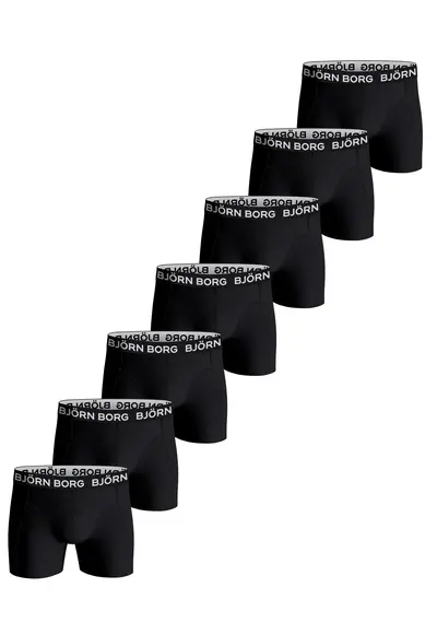 Bjorn Borg 7-pack heren boxershort - Black Bjorn Borg 7-pack heren boxershort - Black