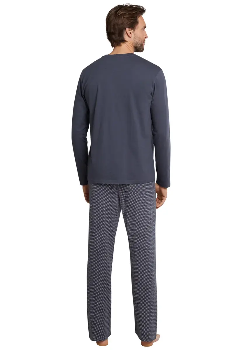 Schiesser heren pyjama extra lang - Grijs - NOS - Lange mannen nachtkleding - 100% katoen donkergrijs Schiesser heren pyjama extra lang - Grijs - NOS - Lange mannen nachtkleding - 100% katoen donkergrijs