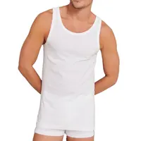 Beeren extra lang heren hemd - singlet - wit