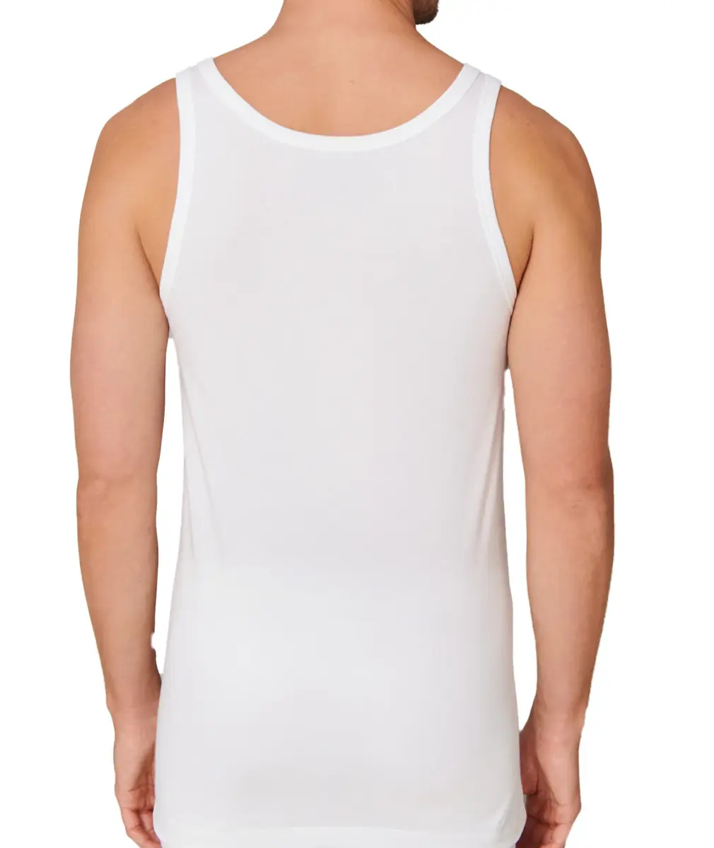 Beeren extra lang heren hemd - singlet - wit - Onderhemd mannen - 100% katoen Beeren extra lang heren hemd - singlet - wit - Onderhemd mannen - 100% katoen