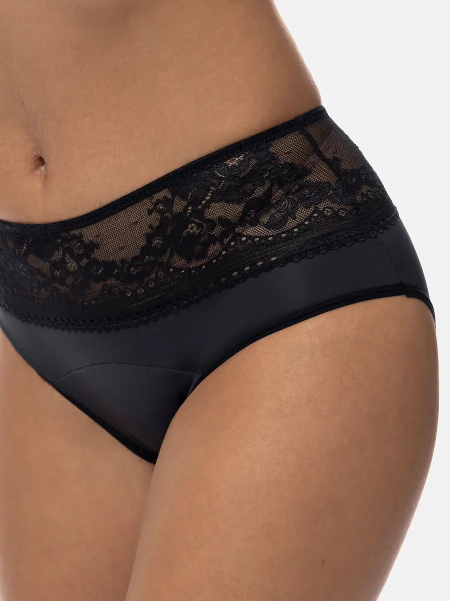 Dorina 2-pack Menstruatie Midi Slip - Menstruatie ondergoed - Lace - Kanten incontinentie ondergoed Dorina 2-pack Menstruatie Midi Slip - Menstruatie ondergoed - Lace - Kanten incontinentie ondergoed