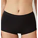 Ten Cate 4-pack Basic dames Shorts Organic - 32419 - Biologisch katoenen ten caten ondergoed dames boxerhorts- Wit - zwart - huidskleur - Zwart