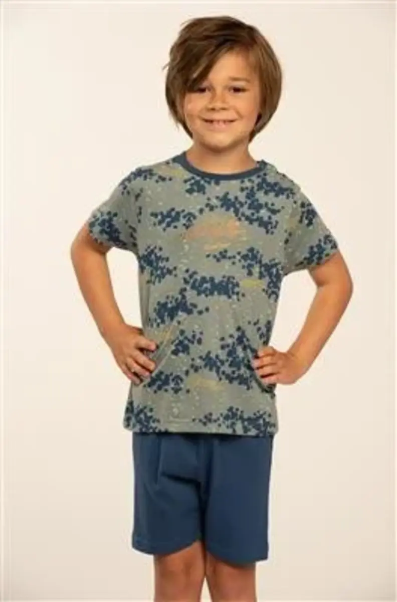 Eskimo jongens shortama - Tony - Jongens nachtkleding maat 128 Eskimo jongens shortama - Tony - Jongens nachtkleding maat 128