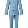 Gentlemen flanellen heren pyjama - 9441 - Lichtblauw