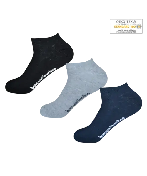 BENYSØN 6-paar Bamboe sneakersokken - Naadloos - Enkelsokken voor dames en heren BENYSØN 6-paar Bamboe sneakersokken - Naadloos - Enkelsokken voor dames en heren