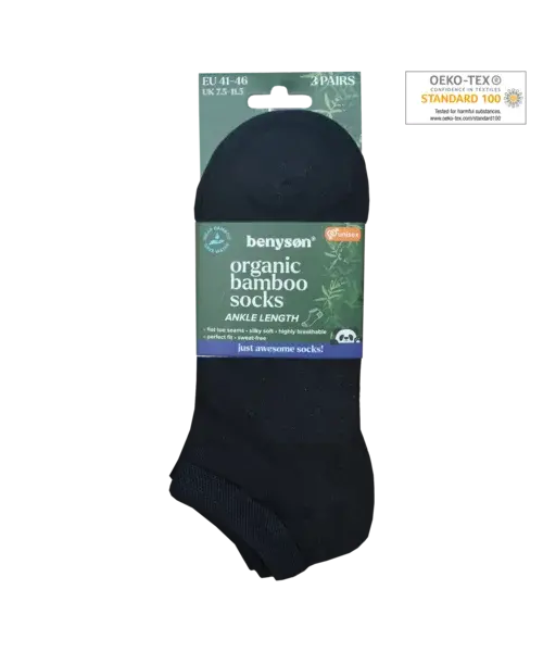BENYSØN 6-paar Bamboe sneakersokken - Naadloos - Enkelsokken voor dames en heren BENYSØN 6-paar Bamboe sneakersokken - Naadloos - Enkelsokken voor dames en heren