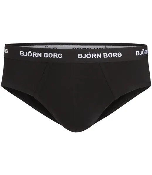 Bjorn Borg 3-pak Heren slip - Zwart heren onderbroek - Elastisch katoen Bjorn Borg 3-pak Heren slip - Zwart heren onderbroek - Elastisch katoen