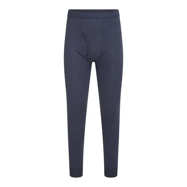 Beeren heren lange pantalon - Thermobroek met gulp - Warme lange onderbroek - Blauw