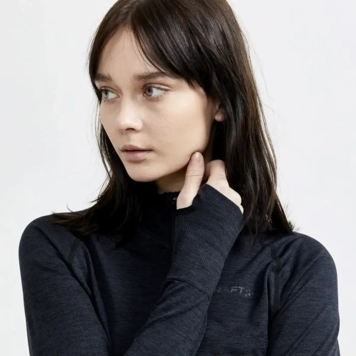 Craft Thermoshirt dames lange mouw met rits - Core dry - Baselayer ondershirt - Warm sportshirt vrouwen