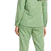 Pastunette dames Pyjama Satijn - Green Stripe