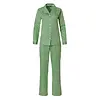 Pastunette dames Pyjama Satijn - Green Stripe