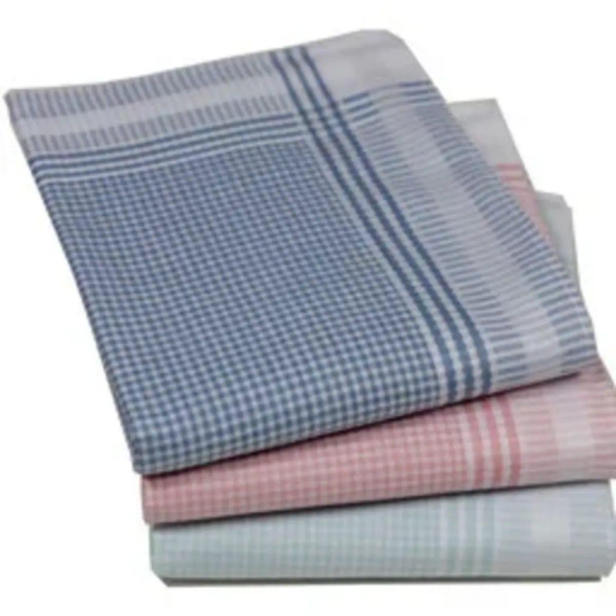 Tiseco 12 stuks - Dames zakdoeken Ruitje 4714 - Katoenen stoffen zakdoeken