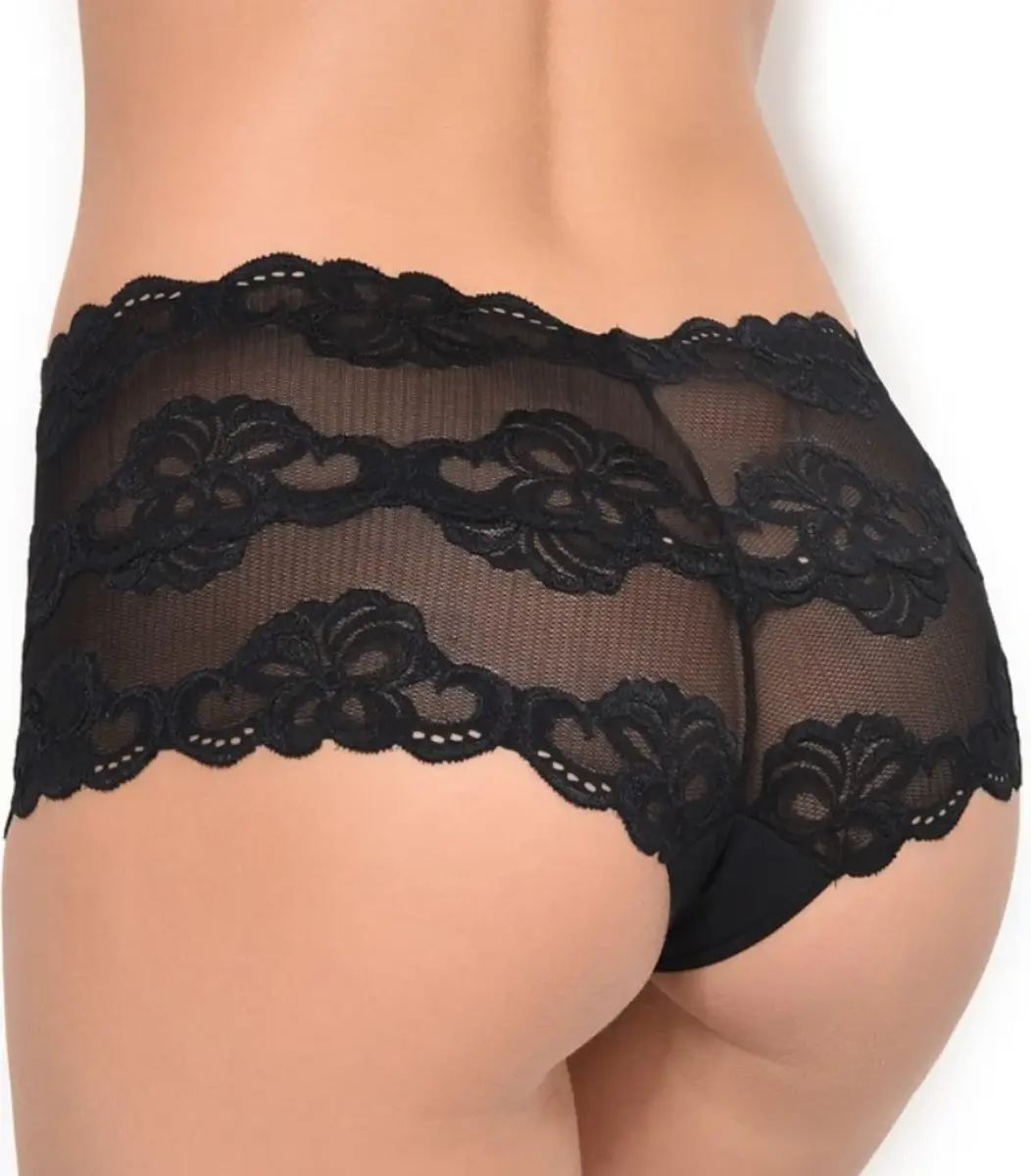 Nina von C dames kanten hipster - Floral - Kanten dames heup ondergoed - Katoenen kruisje Nina von C dames kanten hipster - Floral - Kanten dames heup ondergoed - Katoenen kruisje