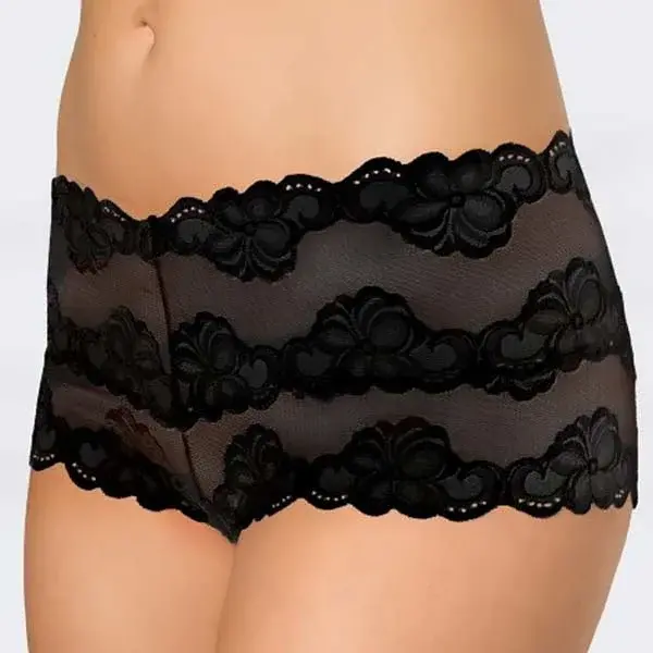 Nina von C dames kanten hipster - Floral - Kanten dames heup ondergoed - Katoenen kruisje Nina von C dames kanten hipster - Floral - Kanten dames heup ondergoed - Katoenen kruisje