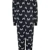 Outfitter velours jongens onesie - Gamer - Zwart