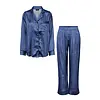 Pieces satijnen pyjama - Adela - Gray Blue