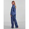 Pieces satijnen pyjama - Adela - Gray Blue