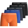 Jack & Jones heren boxershort 5-Pack - Oranje/Blauw/Grijs/Zwart