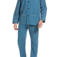 Robson Heren pyjama flanel  knoopsluiting - 516