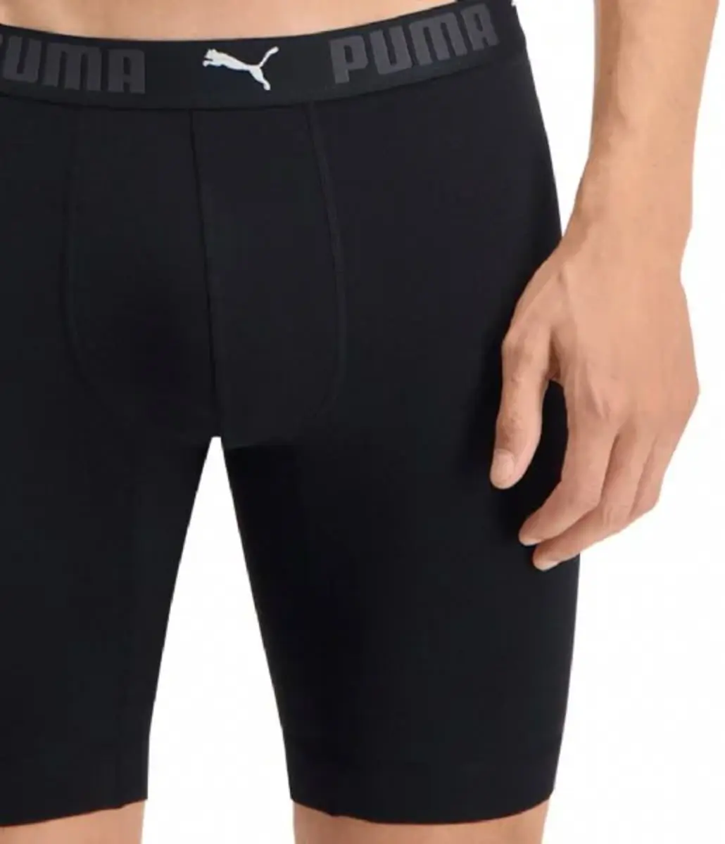 Puma 2-pack extra lange pijpjes boxershorts heren - Anti schuur onderbroek mannen - Katoen Puma 2-pack extra lange pijpjes boxershorts heren - Anti schuur onderbroek mannen - Katoen