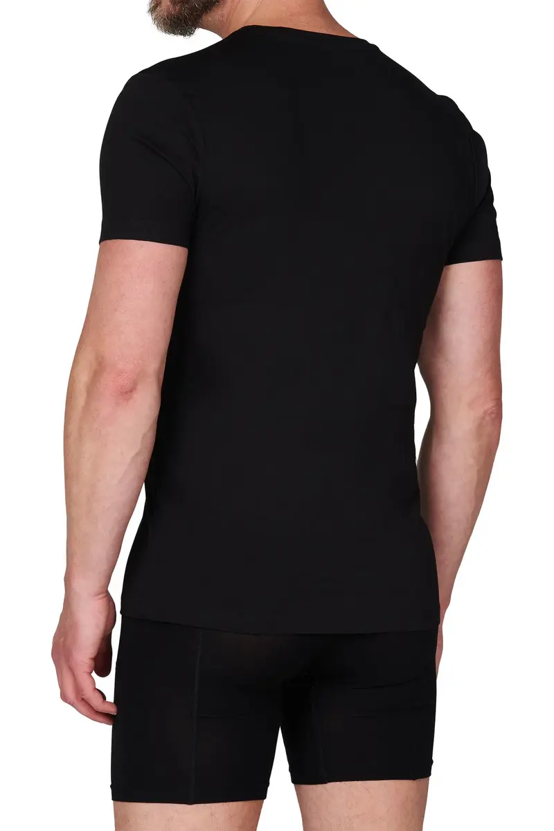 Ten Cate 2-Pack Heren T-Shirt V-hals - 32325 - Mannen ondershirts korte mouw - Elastisch biologisch katoen