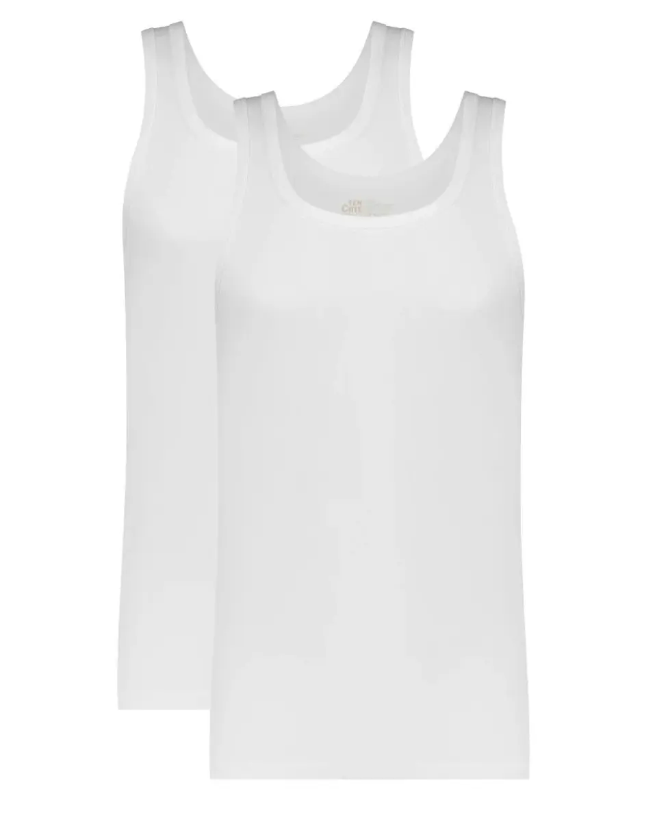 Ten Cate 2-Pack Basics Heren singlet - 32324 - Biologisch katoenen heren onderhemd / hemd heren Ten Cate 2-Pack Basics Heren singlet - 32324 - Biologisch katoenen heren onderhemd / hemd heren