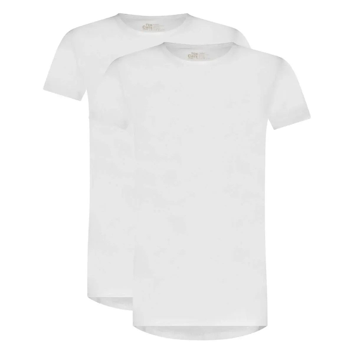 Ten Cate 2-Pack heren ondershirt - 32300 - 100% Biologisch katoenen basic ondershirts voor mannen - Wit