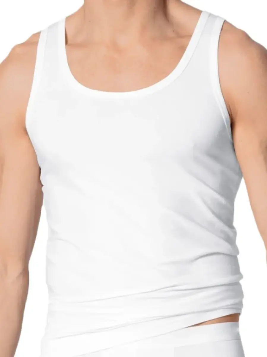 Ten Cate 2-Pack Basics Heren singlet - 32298 - 100% Biologisch katoenen heren onderhemd - heren hemden wit