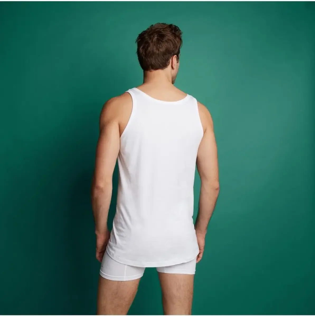 Ten Cate 2-Pack Basics Heren singlet - 32298 - 100% Biologisch katoenen heren onderhemd - heren hemden wit Ten Cate 2-Pack Basics Heren singlet - 32298 - 100% Biologisch katoenen heren onderhemd - heren hemden wit