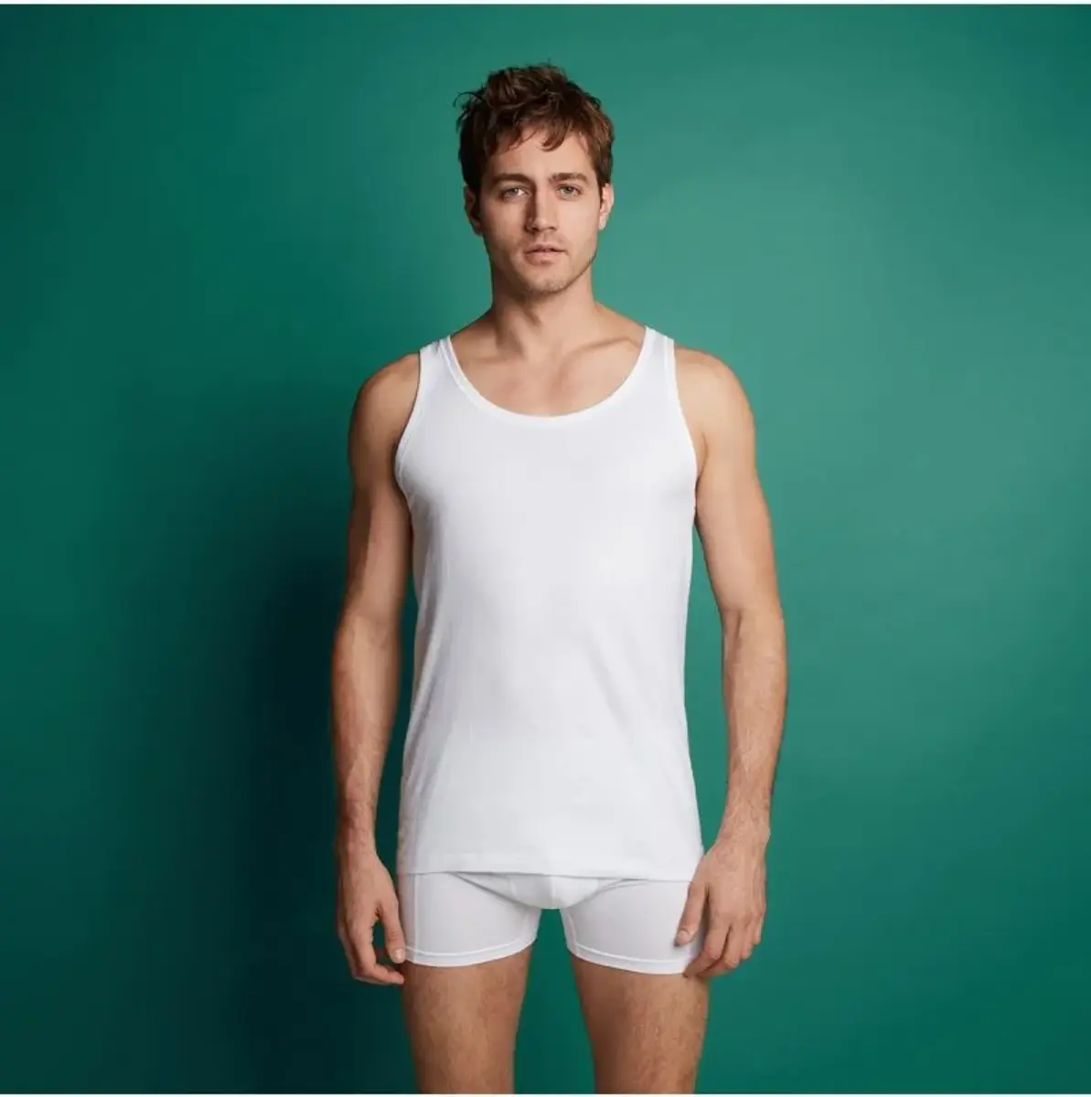 Ten Cate 2-Pack Basics Heren singlet - 32298 - 100% Biologisch katoenen heren onderhemd - heren hemden wit Ten Cate 2-Pack Basics Heren singlet - 32298 - 100% Biologisch katoenen heren onderhemd - heren hemden wit