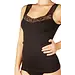 Ten Cate dames hemd kant / Singlet Lace - 32291 - Kanten vrouwen onderhemd - Brede bandjes - Biologisch katoen - Zwart