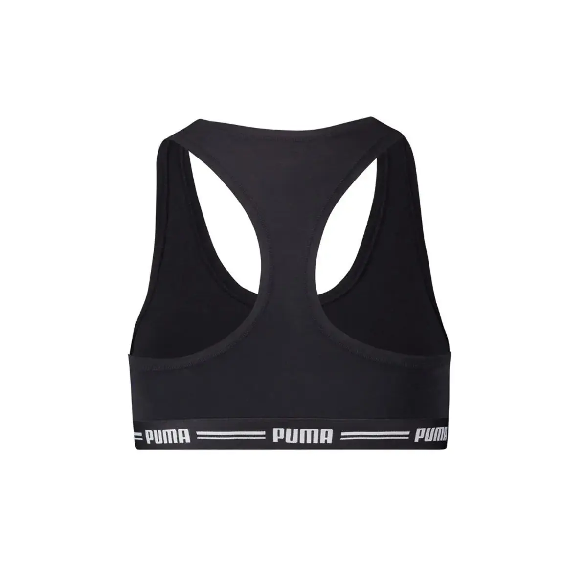 Puma Racerback Top/Bh dames - Katoenen vrouwen Bralette - Bh Top - Zwart