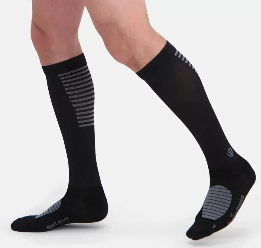 Bamboo Basics Compressie kous - Max Sport - Hoge sport kniekous heren