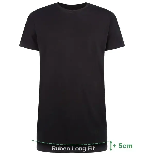 Bamboo Basics 2-pak Extra Lange T-shirts heren - Ruben - Bamboe lange ondershirts voor mannen - Bamboe ondergoed heren Wit en zwart Bamboo Basics 2-pak Extra Lange T-shirts heren - Ruben - Bamboe lange ondershirts voor mannen - Bamboe ondergoed heren Wit en zwart