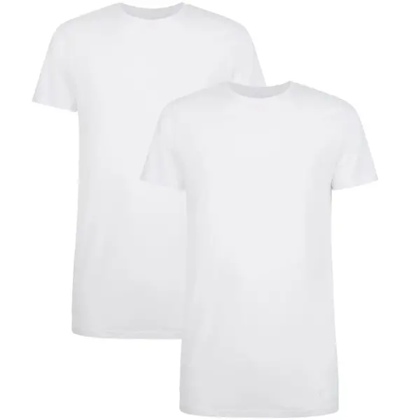Bamboo Basics 2-pak Extra Lange T-shirts heren - Ruben - Bamboe lange ondershirts voor mannen - Bamboe ondergoed heren Wit en zwart Bamboo Basics 2-pak Extra Lange T-shirts heren - Ruben - Bamboe lange ondershirts voor mannen - Bamboe ondergoed heren Wit en zwart
