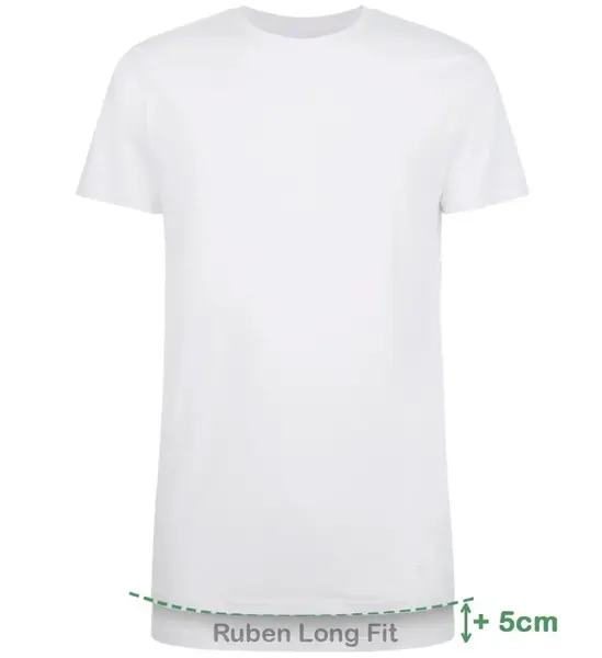 Bamboo Basics 2-pak Extra Lange T-shirts heren - Ruben - Bamboe lange ondershirts voor mannen - Bamboe ondergoed heren Wit en zwart Bamboo Basics 2-pak Extra Lange T-shirts heren - Ruben - Bamboe lange ondershirts voor mannen - Bamboe ondergoed heren Wit en zwart