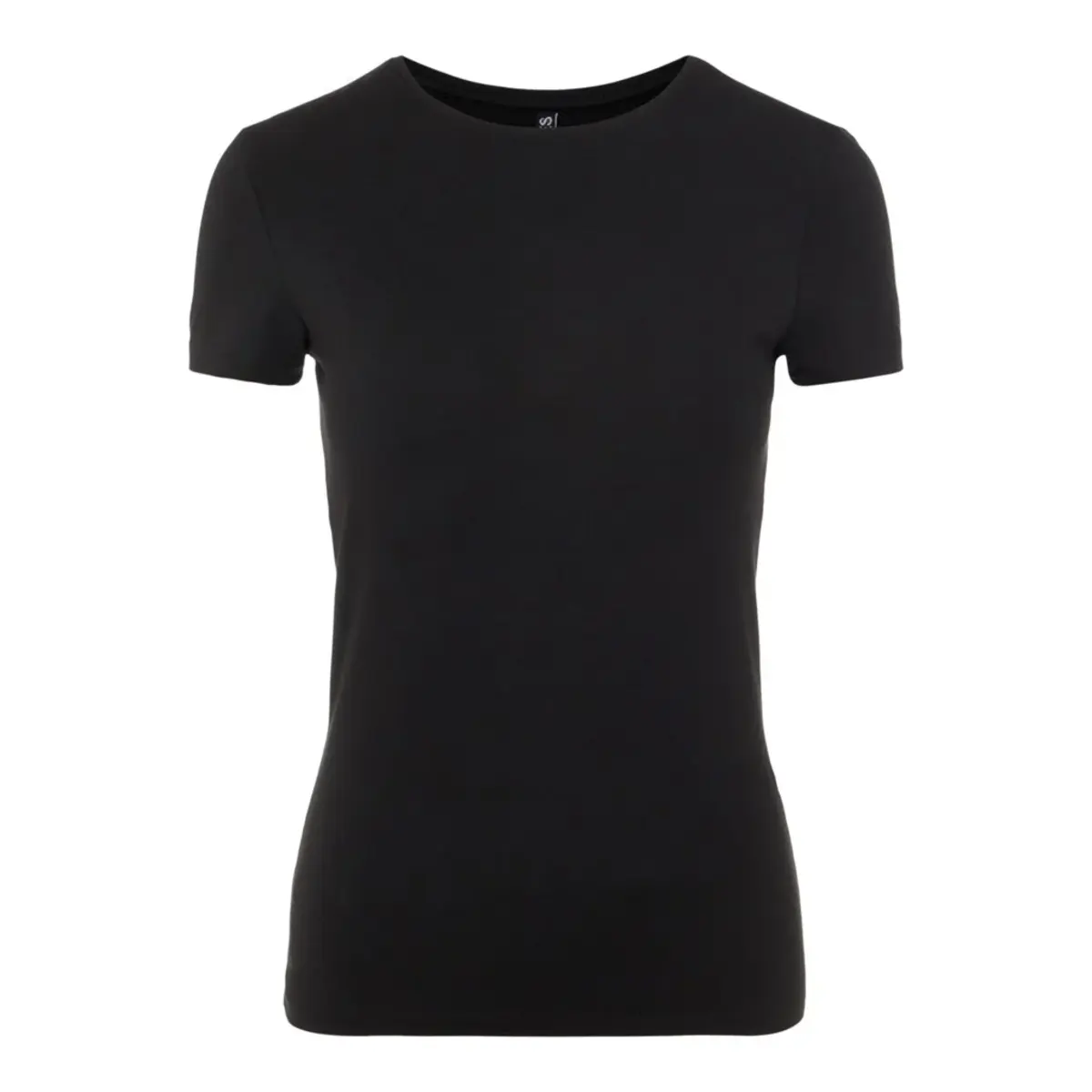 Pieces dames ondershirt korte mouw - T-shirt vrouwen katoen - Slim fit aansluitend