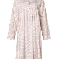 Lunatex tricot dames nachthemd Lange mouw -22-4133 - Roze