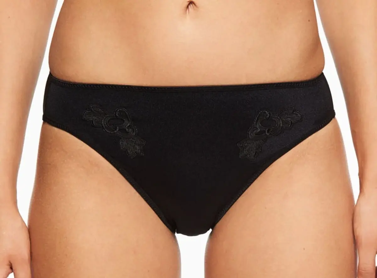 Chantelle Hedona - kanten bikini slip dames - Kanten dames ondergoed - zwarte onderbroek
