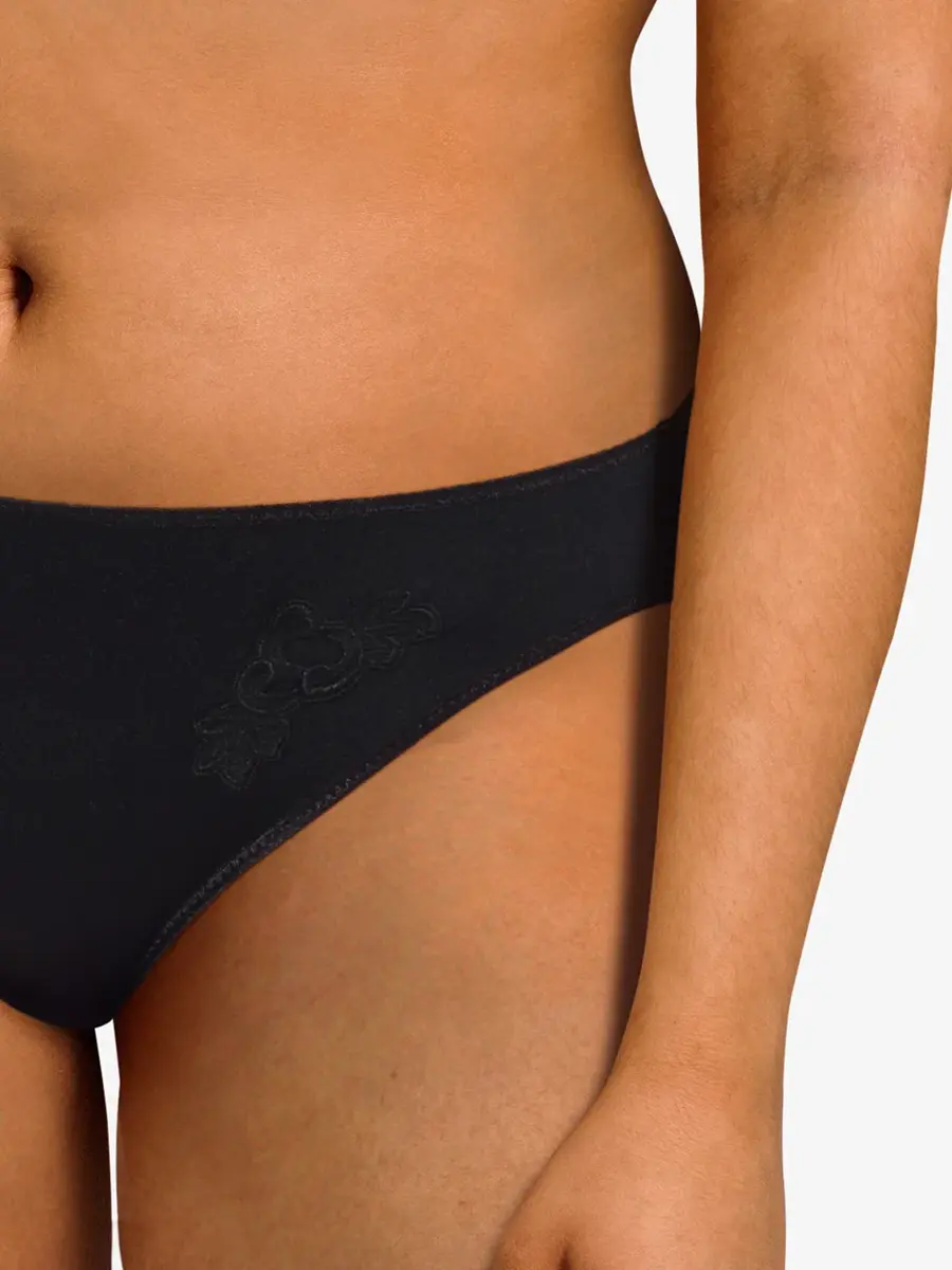 Chantelle Hedona - kanten bikini slip dames - Kanten dames ondergoed - zwarte onderbroek