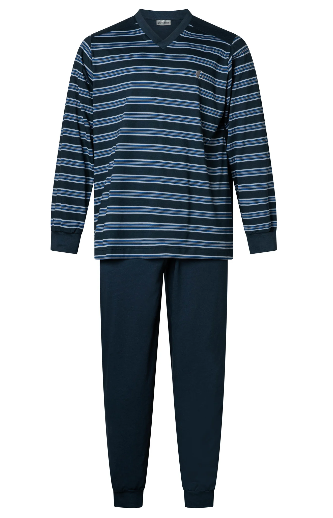 Gentlemen katoenen heren pyjama 4206 - V-hals