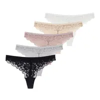Dorina 5-pack strings dames kant - Thong - Myla Dorina 5-pack strings dames kant - Thong - Myla