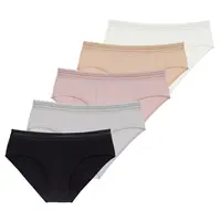 Dorina 5-pack katoenen dames ondergoed - Dames slips Basic - Gianna Dorina 5-pack katoenen dames ondergoed - Dames slips Basic - Gianna