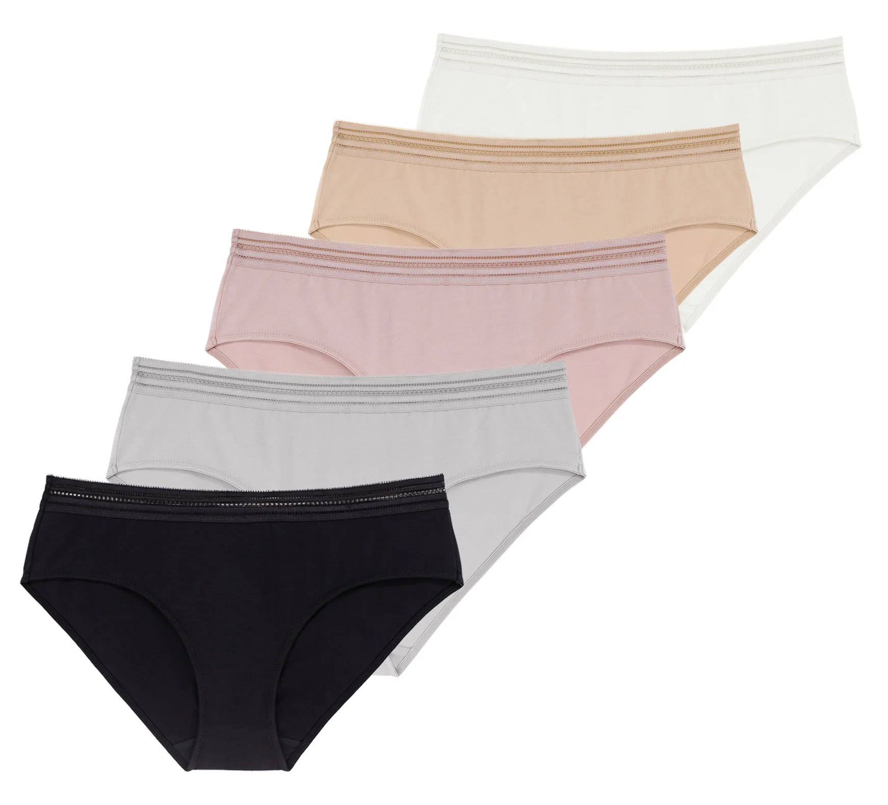 Dorina 5-pack katoenen dames ondergoed - Dames slips Basic - Gianna