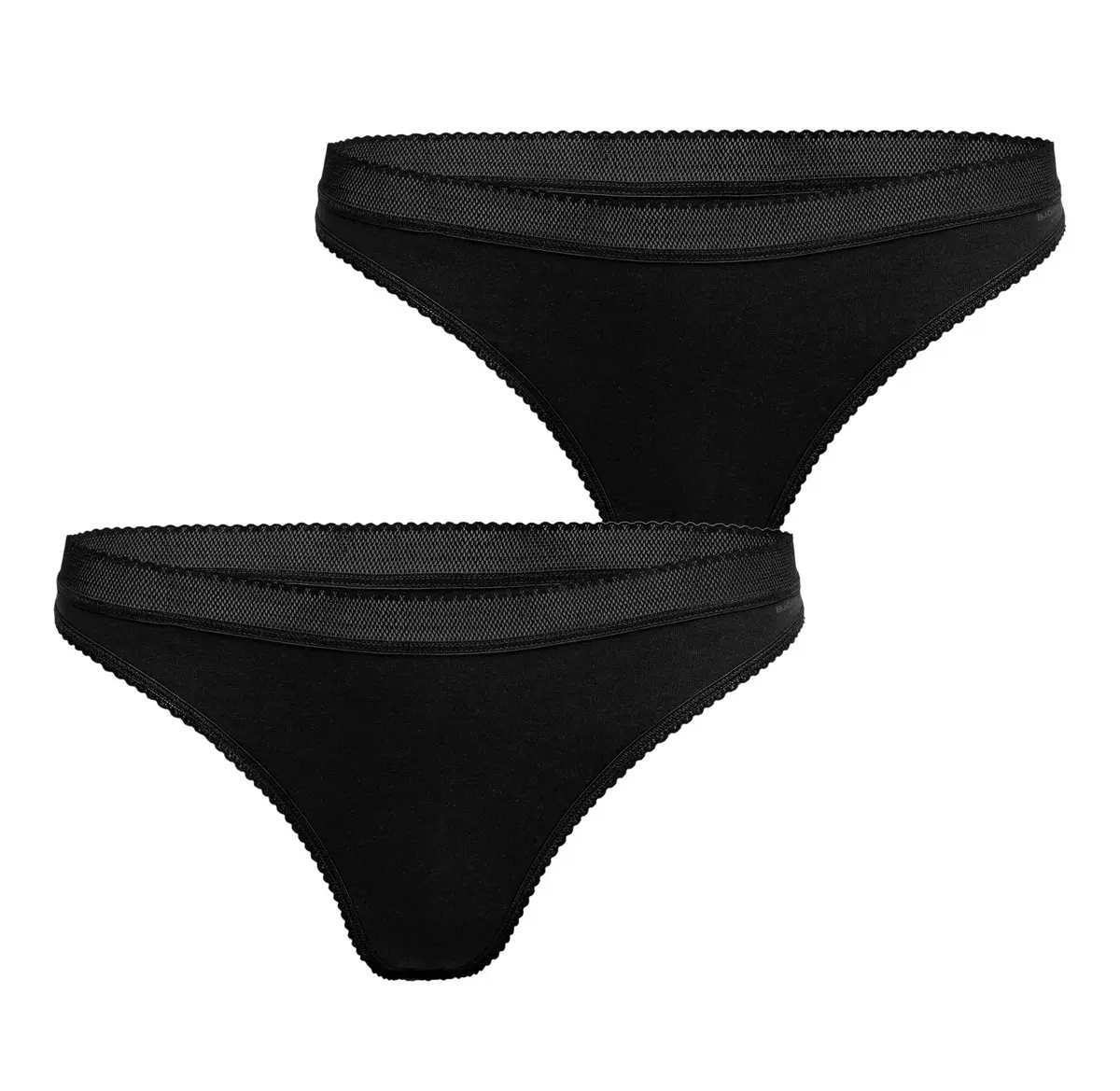 Bjorn borg 2-pack dames strings - Core - Zwart - Katoenen dames strings Bjorn borg 2-pack dames strings - Core - Zwart - Katoenen dames strings